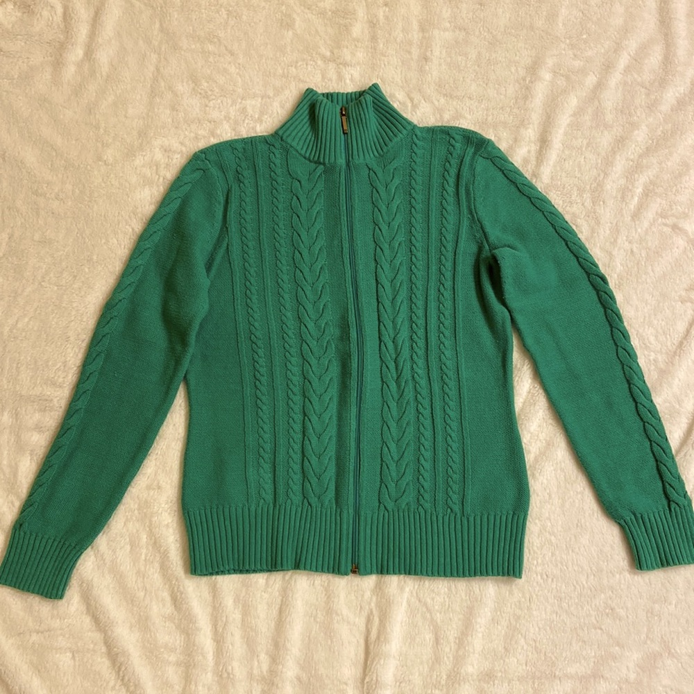 Chaps zip up sweater